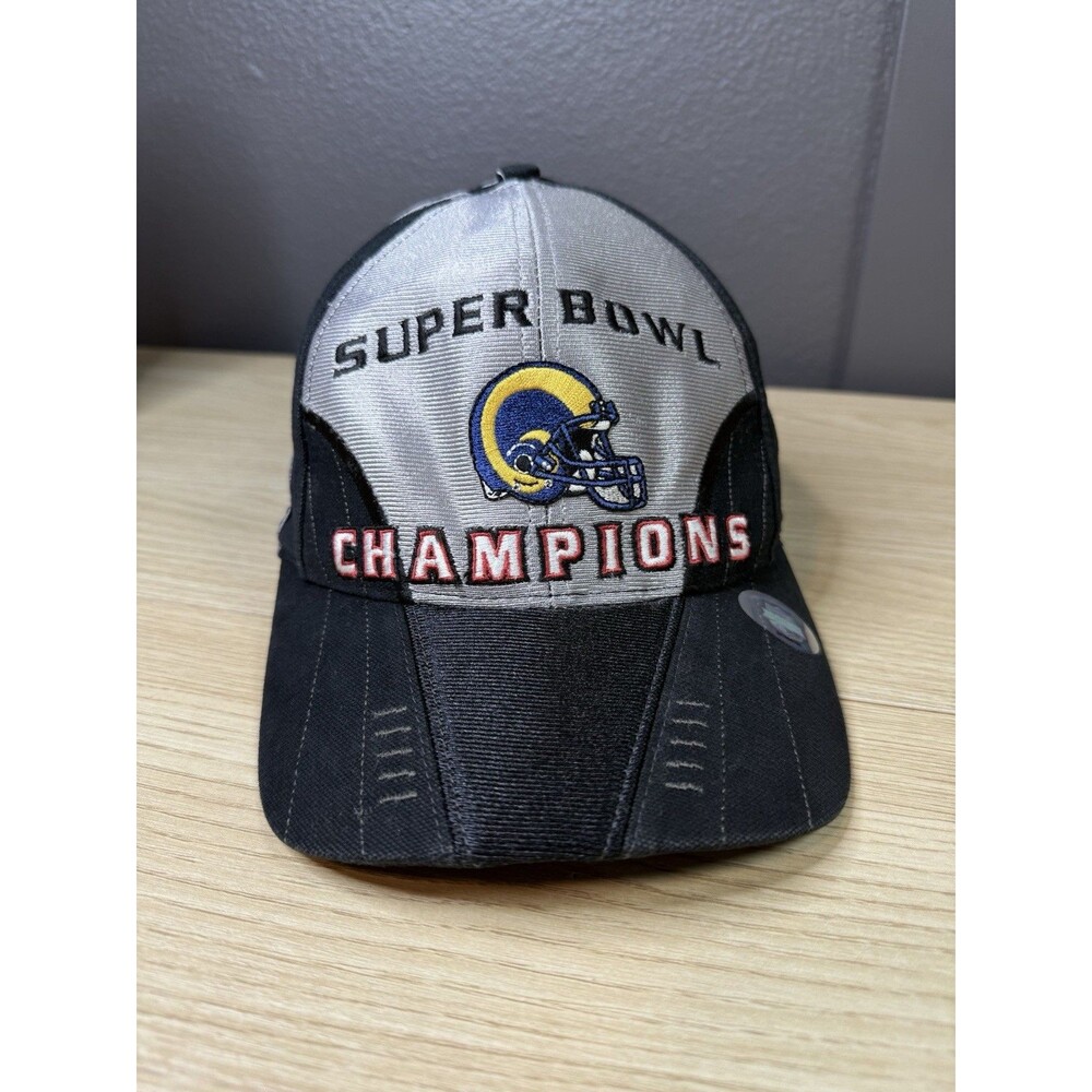 Vtg 2000 Puma St. Louis Rams NFL Super Bowl XXXIV Champions Cap Hat Millenium